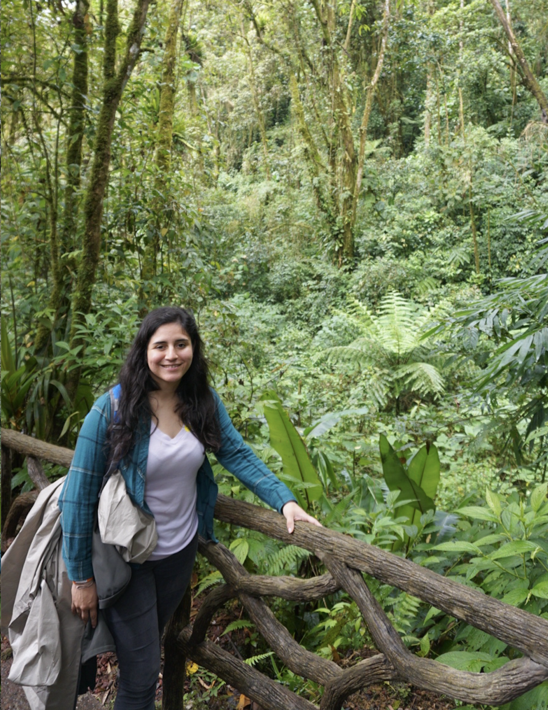 maria velazquez in a tropical forest